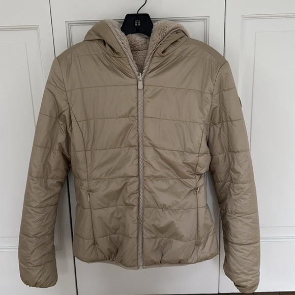 Save the Duck Women’s Reversible Faux Fur Puffer Coat size S - Picture 7 of 11